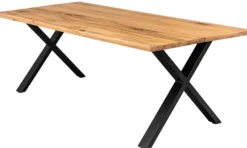 Firenze med krydsben 200x95x74cm eg natur/sort