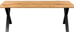 Firenze med krydsben 200x95x74cm eg natur/sort