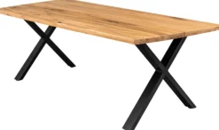 Firenze med krydsben 200x95x74cm eg natur/sort