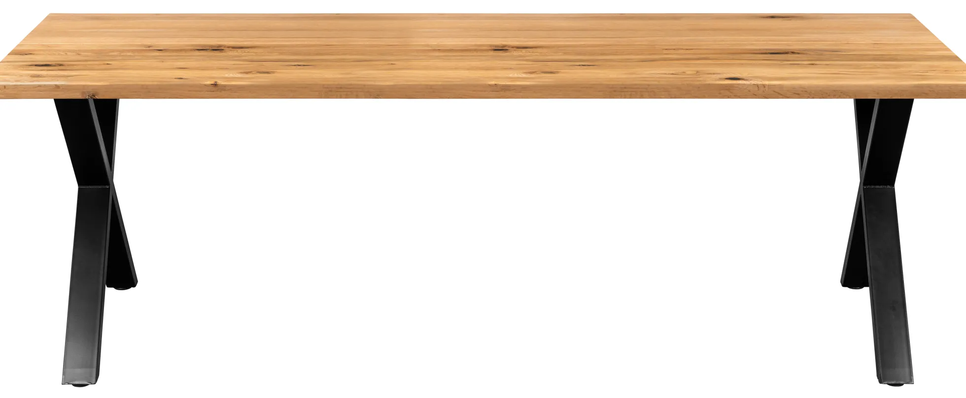Firenze med krydsben 220x95x74cm eg natur/sort
