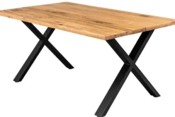 Firenze med krydsben 160x95x74cm eg natur/sort