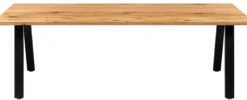 Firenze med skråben 220x95x74cm eg natur/sort