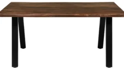 Firenze med skråben 160x95x74cm eg smoked/sort