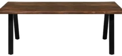 Firenze med skråben 200x95x74cm eg smoked/sort