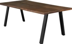 Firenze med skråben 200x95x74cm eg smoked/sort