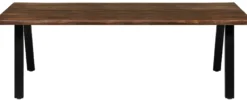 Firenze med skråben 220x95x74cm eg smoked/sort