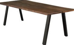 Firenze med skråben 240x95x74cm eg smoked/sort