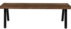Firenze med skråben 240x95x74cm eg smoked/sort