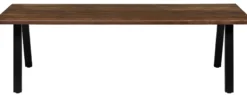 Firenze med skråben 240x95x74cm eg smoked/sort