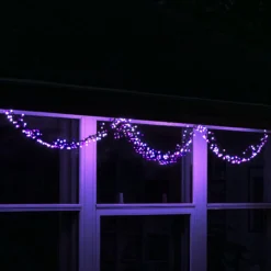 Firework LED lys pink/hvid