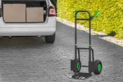 Foldbar sækkevogn med gummihjul