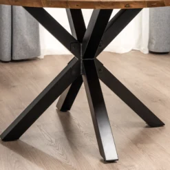 Forli 120x120x74cm eg natur/sort