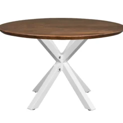 Forli 120x120x74cm eg smoked/hvid