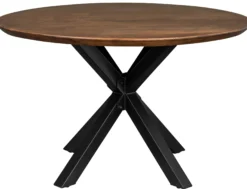 Forli 120x120x74cm eg smoked/sort