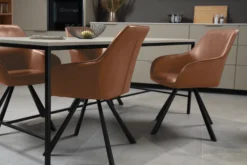 Freja med drejefunktion kunstlæder cognac