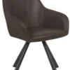 Freja med drejefunktion suede mørkebrun