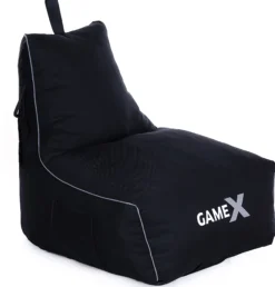 Gamer sækkestol sort/grå 82x76x73cm