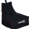 Gamer sækkestol sort/rød 82x76x73cm
