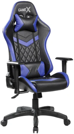GameX Lopez kunstlæder sort/blå