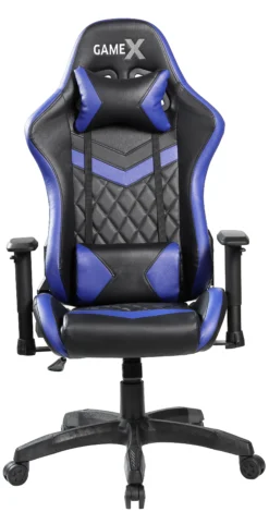 GameX Lopez kunstlæder sort/blå