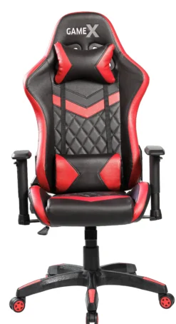 GameX Lopez kunstlæder sort/rød