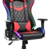 GameX Lopez LED kunstlæder sort/rød