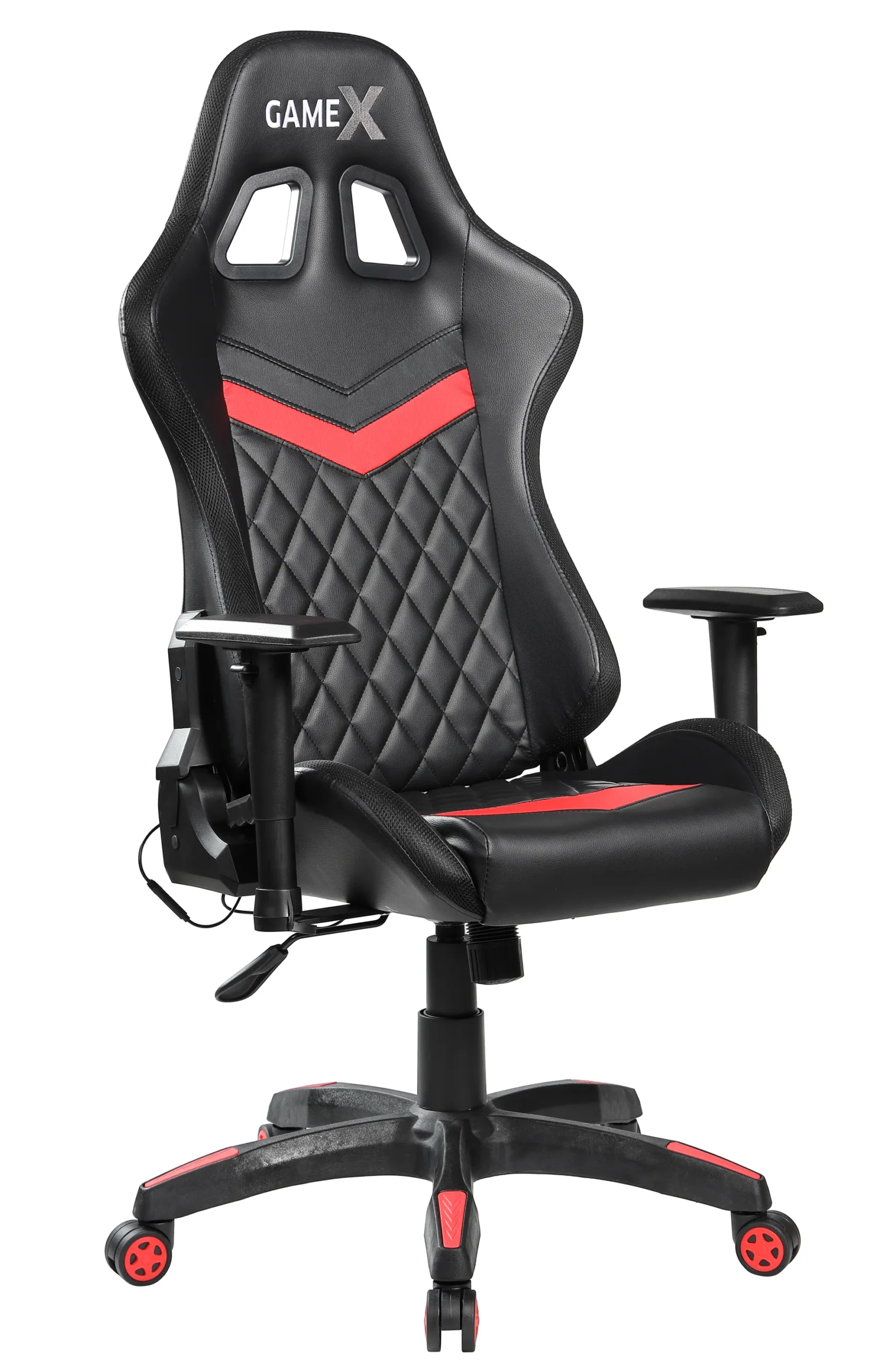 GameX Lopez LED kunstlæder sort/rød