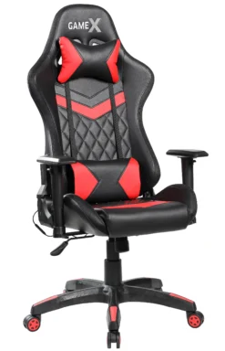 GameX Lopez LED kunstlæder sort/rød