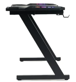 GameX med LED 120x60cm sort/sort