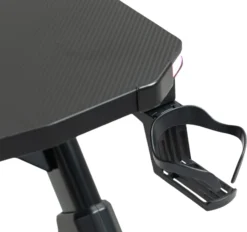 GameX med LED 120x60cm sort/sort