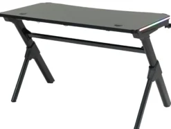 GameX med LED 120x60cm sort/sort