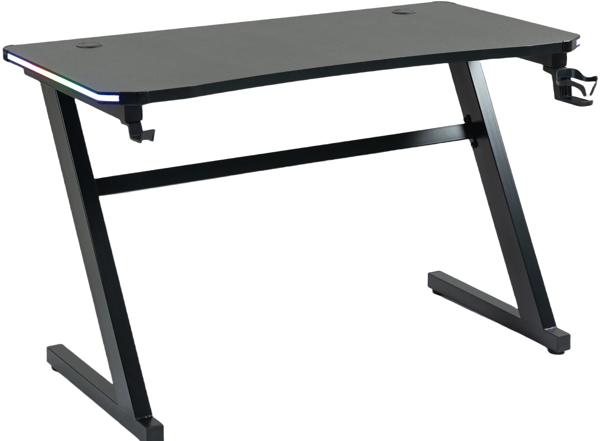 GameX med LED 120x60cm sort/sort