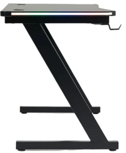 GameX med LED 120x60cm sort/sort