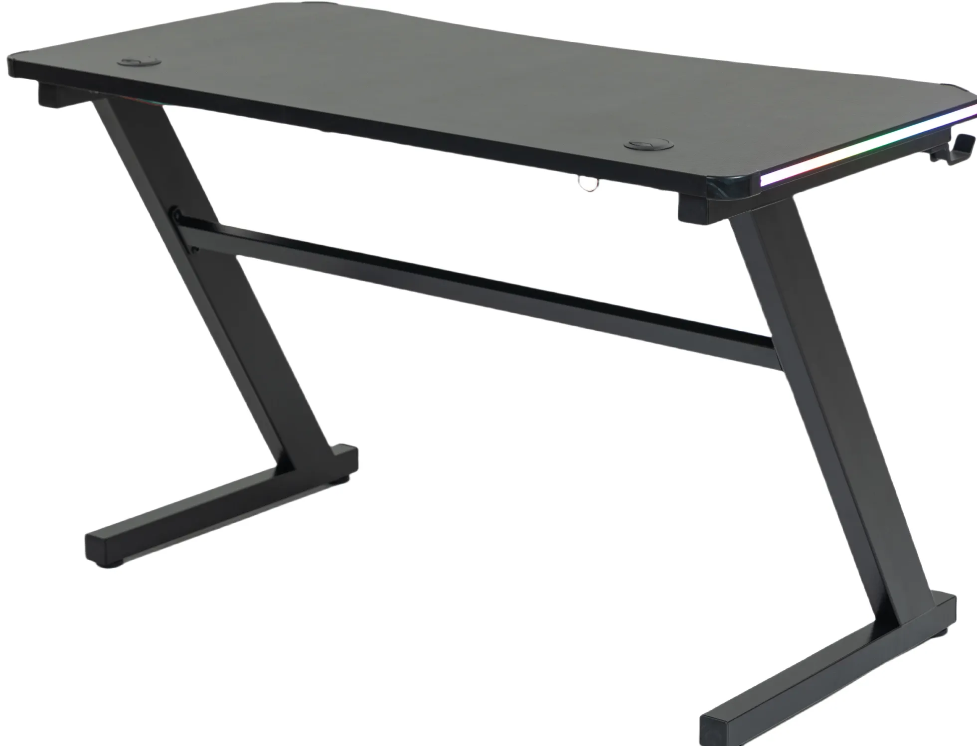 GameX med LED 120x60cm sort/sort