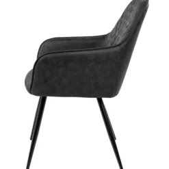 Hanne med drejefunktion suede mørkegrå