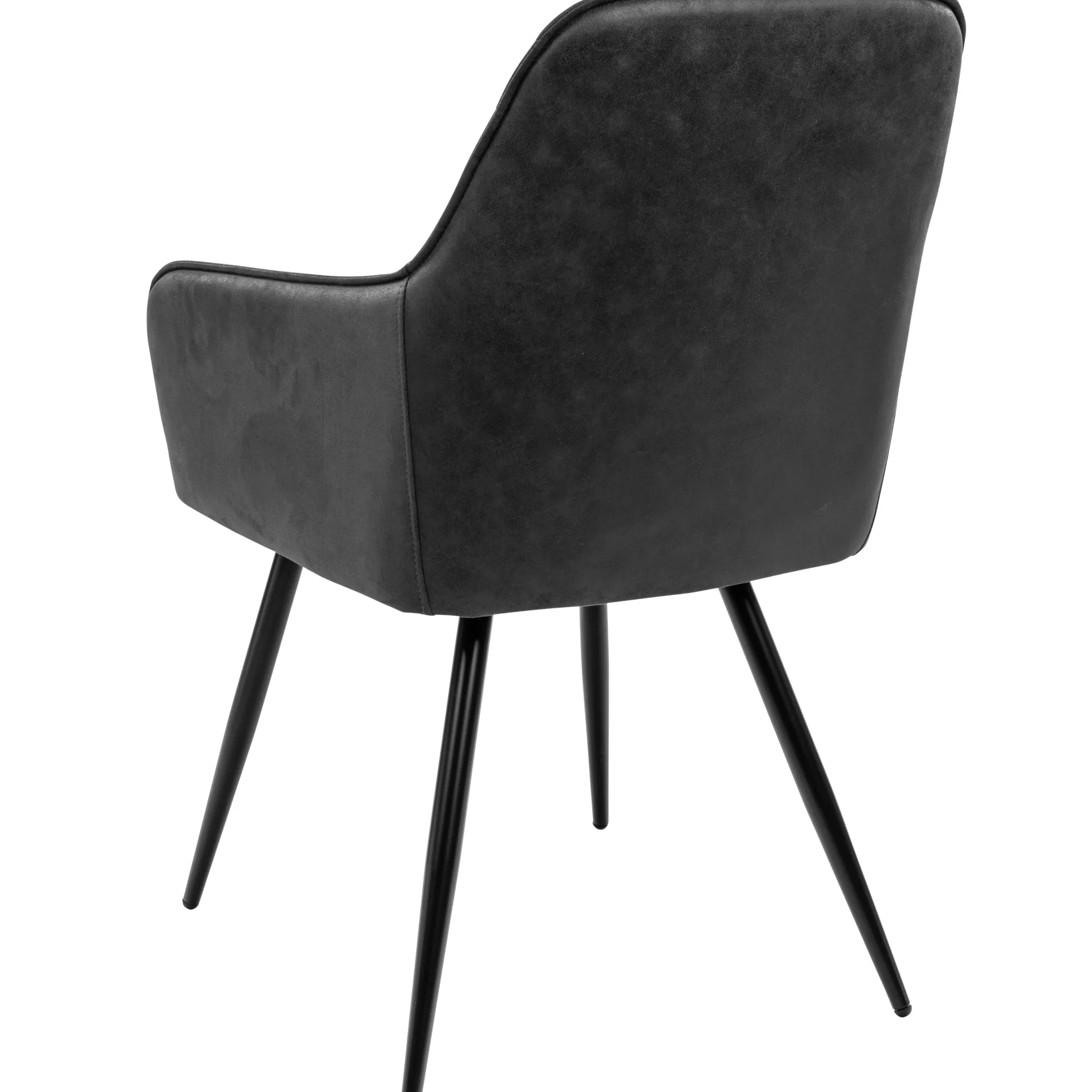 Hanne med drejefunktion suede mørkegrå