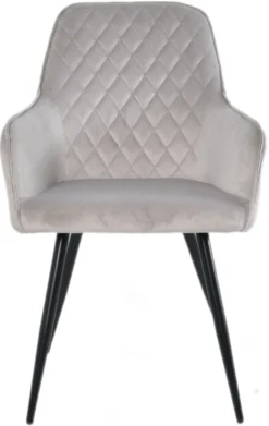 Hanne velour lysegrå