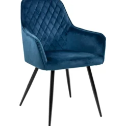 Hanne velour mørkeblå