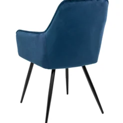 Hanne velour mørkeblå