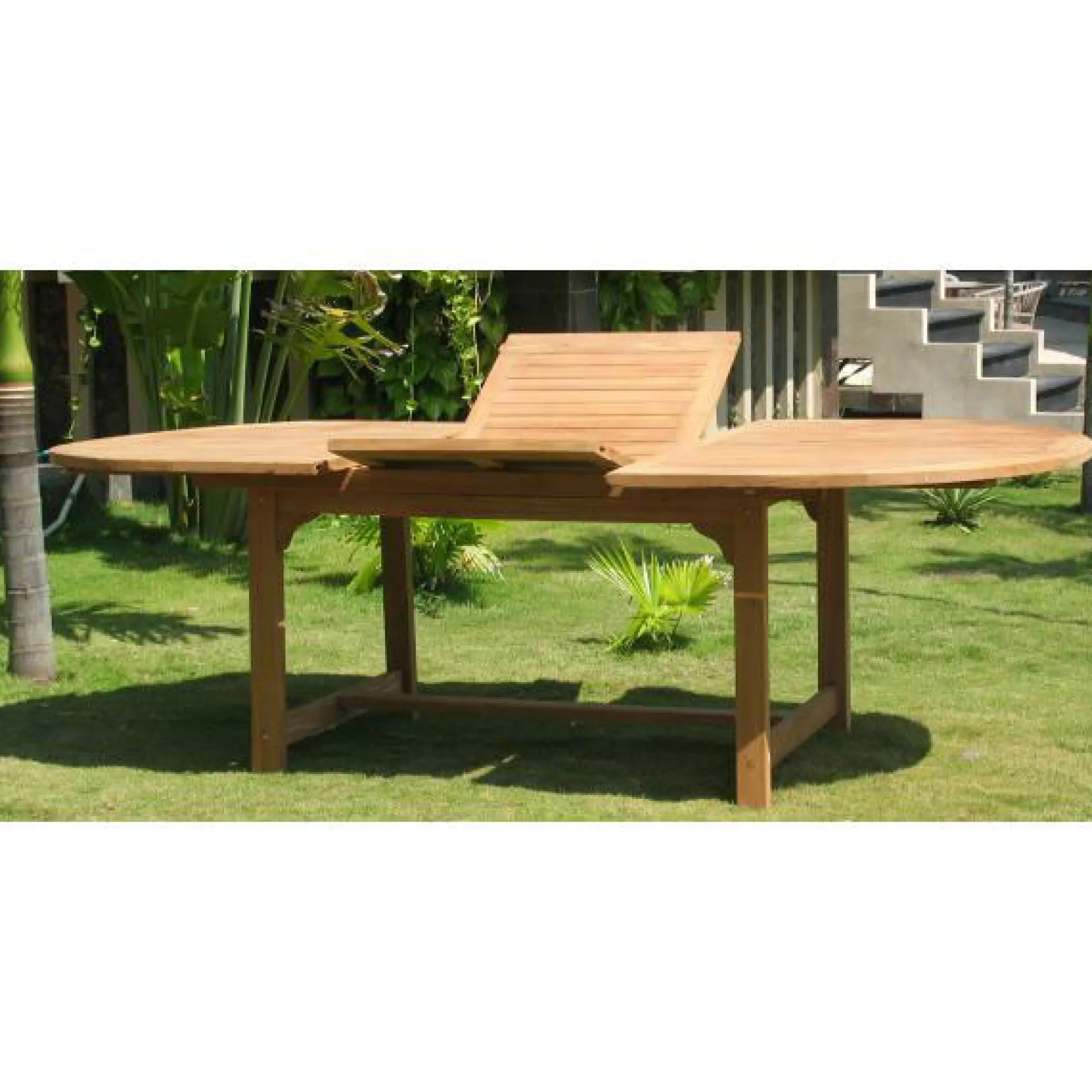 Havebord kerne teaktræ 120x180/240cm