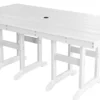 Havebord komposit hvid