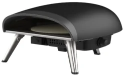 Heatus pizzaovn til gas 16" med rotation sort