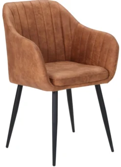 Helle cowboystof cognac/sort