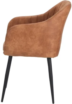 Helle cowboystof cognac/sort