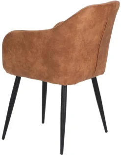 Helle cowboystof cognac/sort