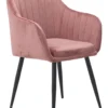 Helle velour rosa/sort