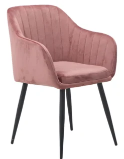 Helle velour rosa/sort