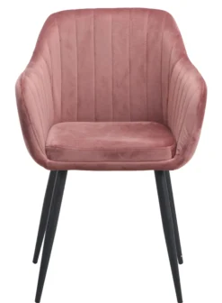Helle velour rosa/sort