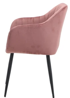 Helle velour rosa/sort