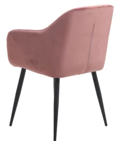 Helle velour rosa/sort